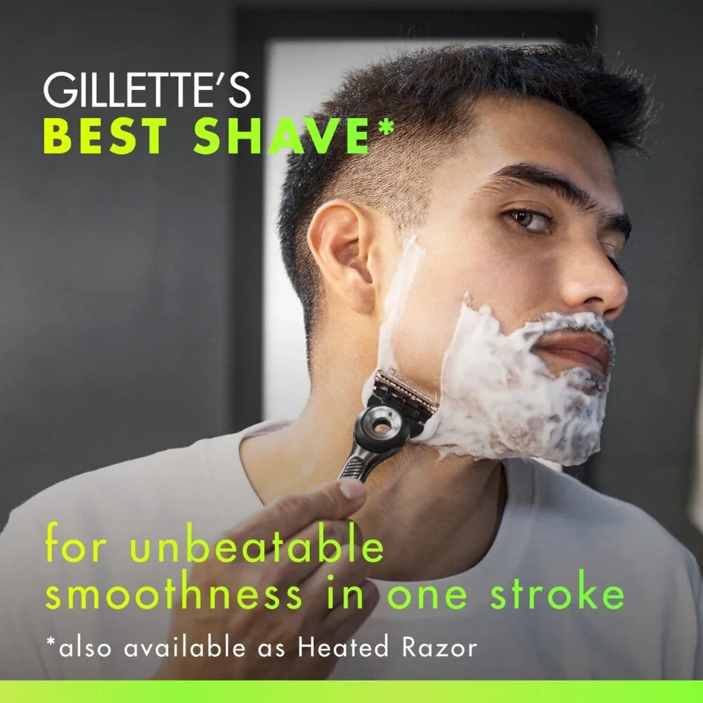 Gillette Labs Exfoliating Bar Razor with 2 Blade Refills & Magnetic Stand